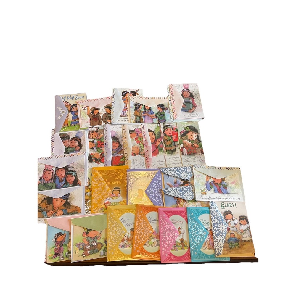 Lot of 29 St. Labre Indian School All Occasion Greeting Cards (READ DESC.)